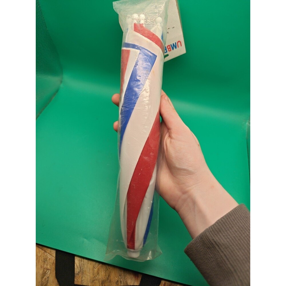 Umbrella Hat One Size Fits All Red White And Blue Brand Ne Never Opened - Picture 3 of 3